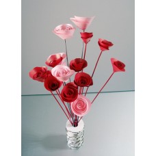 Букет квітів Dali, червоно-рожевий, ручна робота