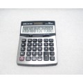 Калькулятор бухгалтерський Deli 1510 чорний і метал