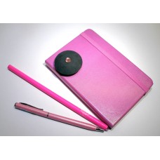 Набір подарунковий Partner рожевий (маленький): книжка записна, ручка, олівець, ластик