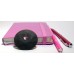 Набір подарунковий Partner рожевий (маленький): книжка записна, ручка, олівець, ластик