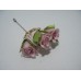 Бутоньєрка з трояндами рожевими, 11 см, ручна робота